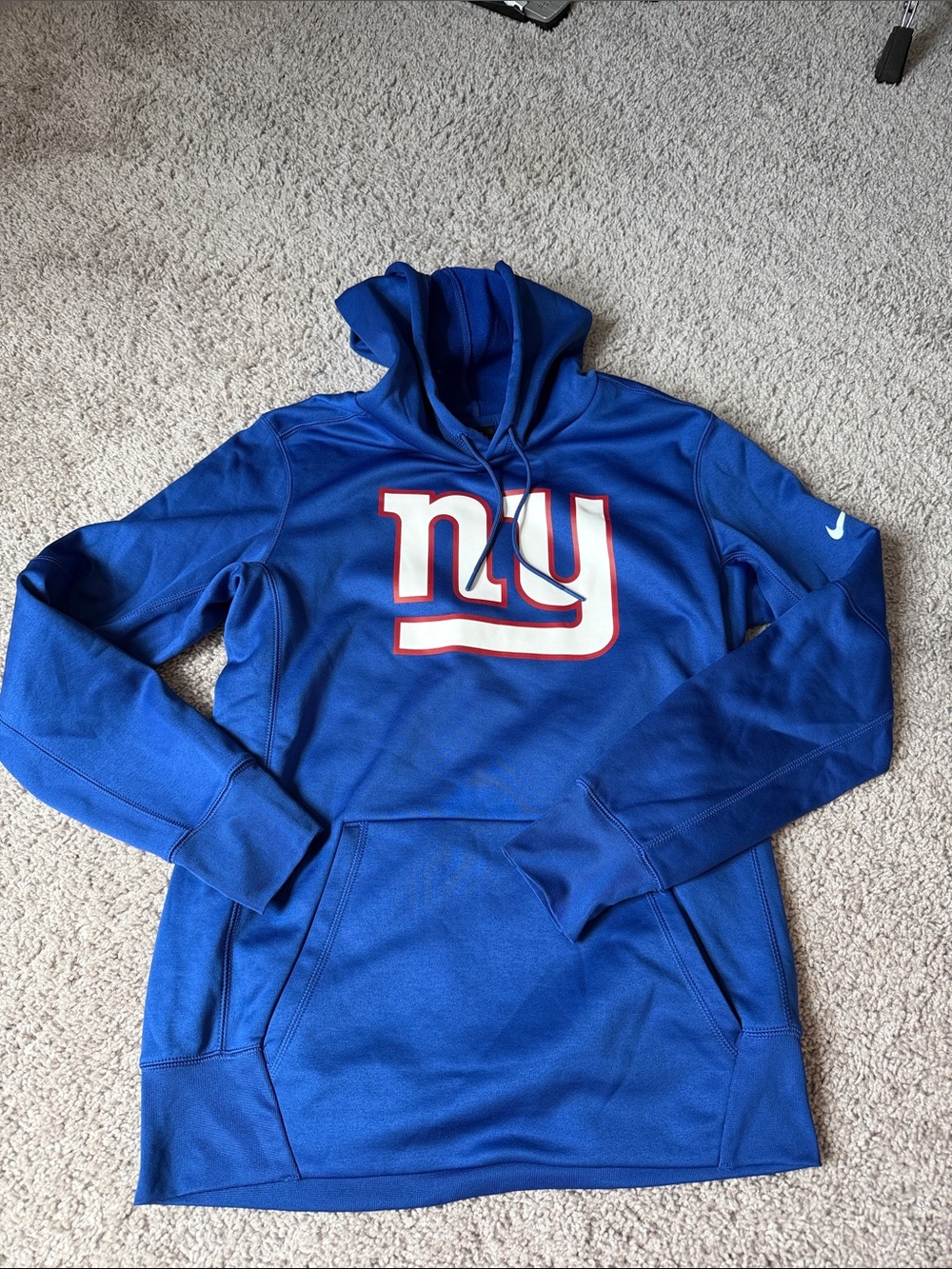 Nike Royal Blue NY Giants Zip-Up Hoodie